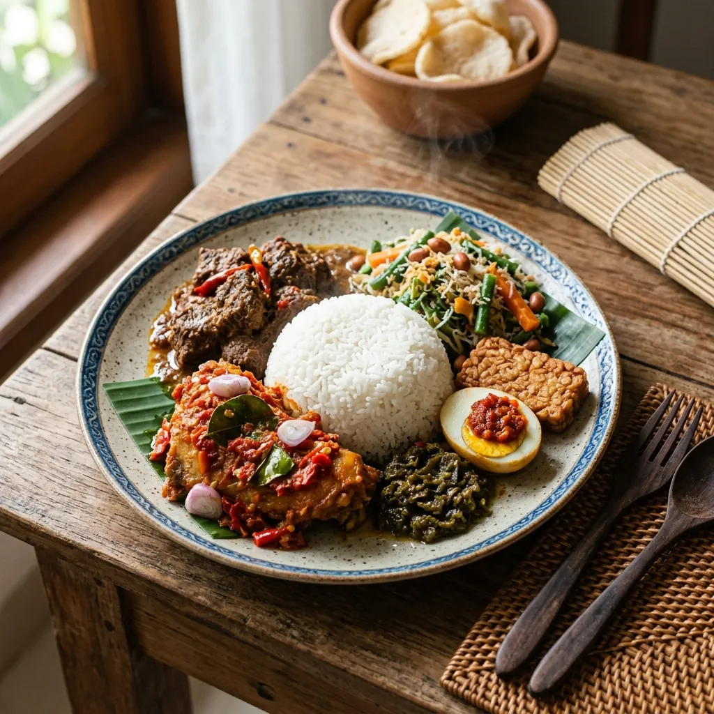 Hidangan katering rumahan Dapur Amara