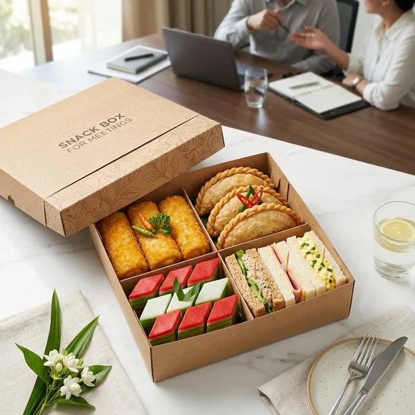 Snack box meeting Dapur Amara dengan aneka kue dan camilan